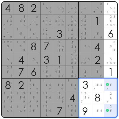 x wing technique sudoku